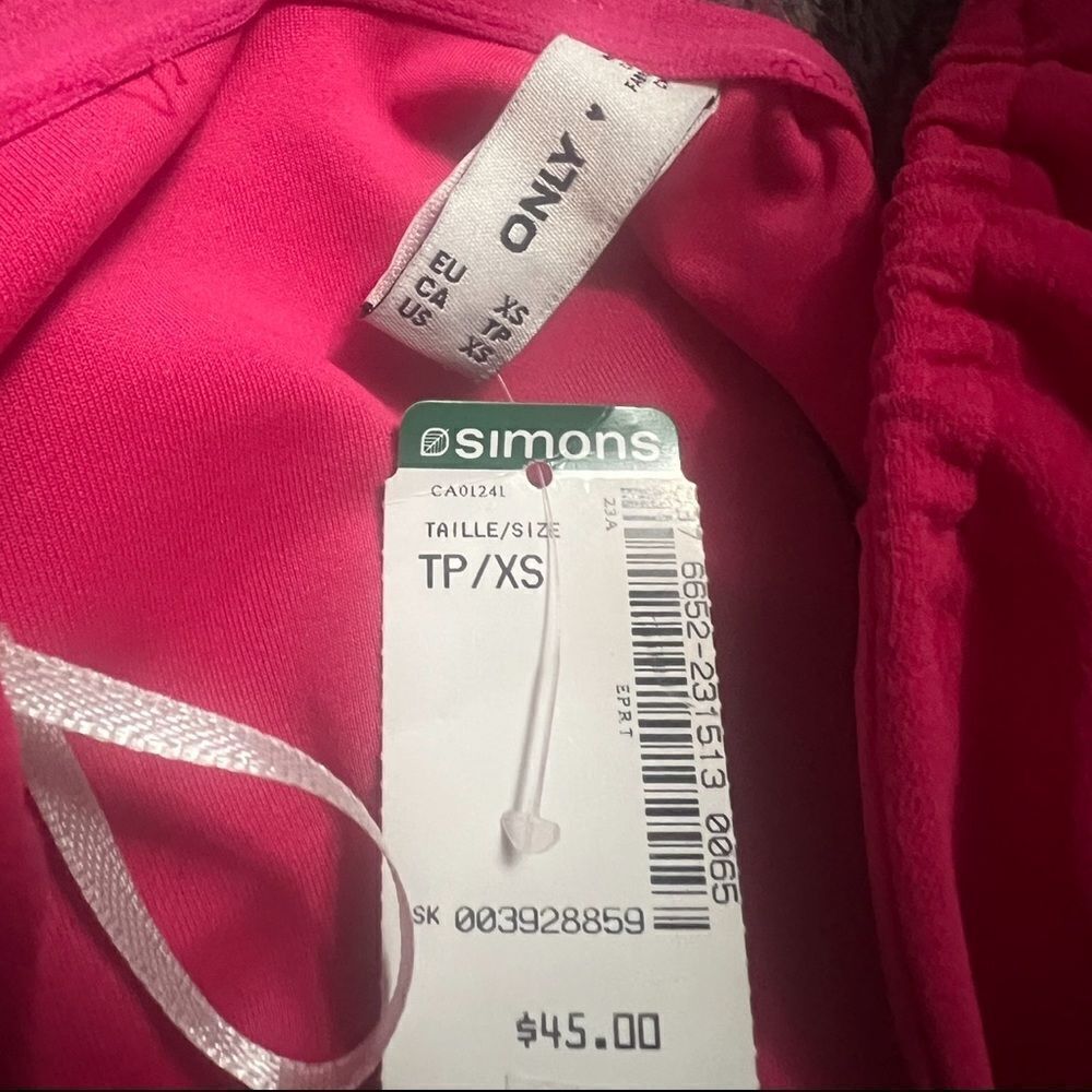 NWT! Pink Only Bar-Structured Bustier Top - Picture 4 of 4